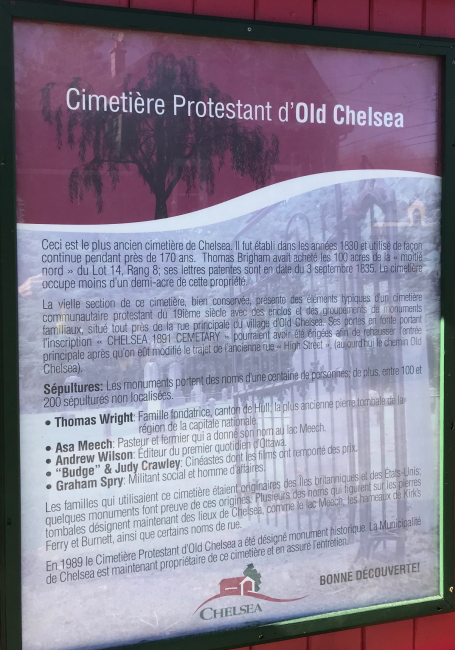 Cimetire protestant d'Old Chelsea, Chelsea, Les Collines-de-l'Outaouais, Outaouais, Québec