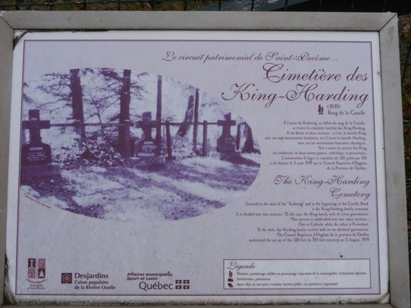 King and Harding Families Cemetery, St-Pacôme, Kamouraska, Bas-St-Laurent, Quebec