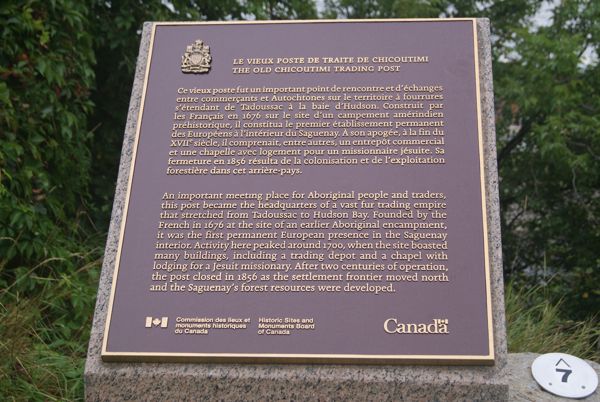Ancien cimetière du Poste de traite, Chicoutimi, Saguenay, Saguenay-Lac-St-Jean, Québec