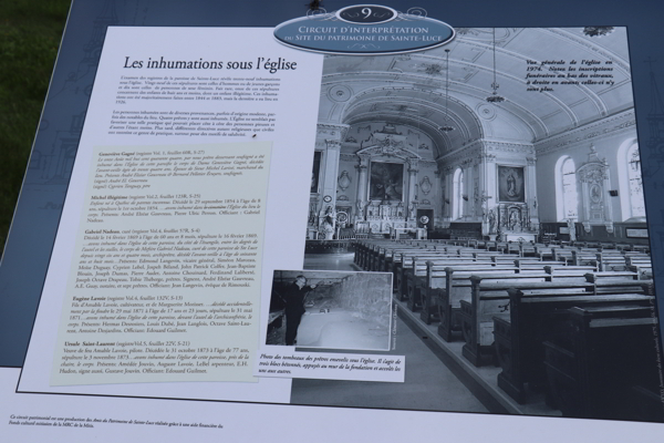 Ste-Luce R.C. Church Crypt, La Mitis, Bas-St-Laurent, Quebec